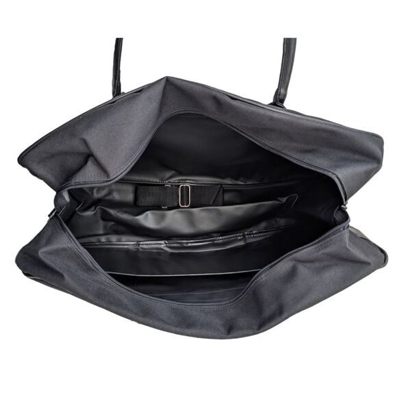 Drakkar Noir Buckled Black Traveler Duffle Bag Large NWT - Picture 8 of 12